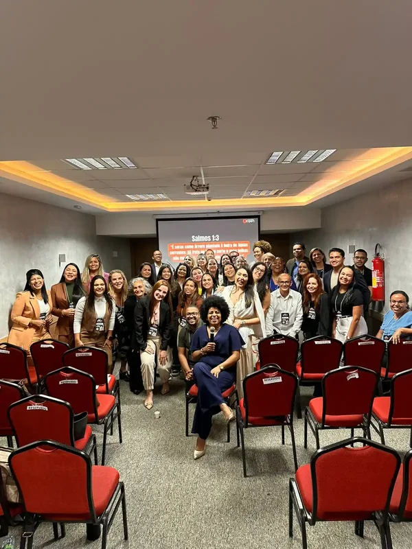 Participantes durante o treinamento presencial